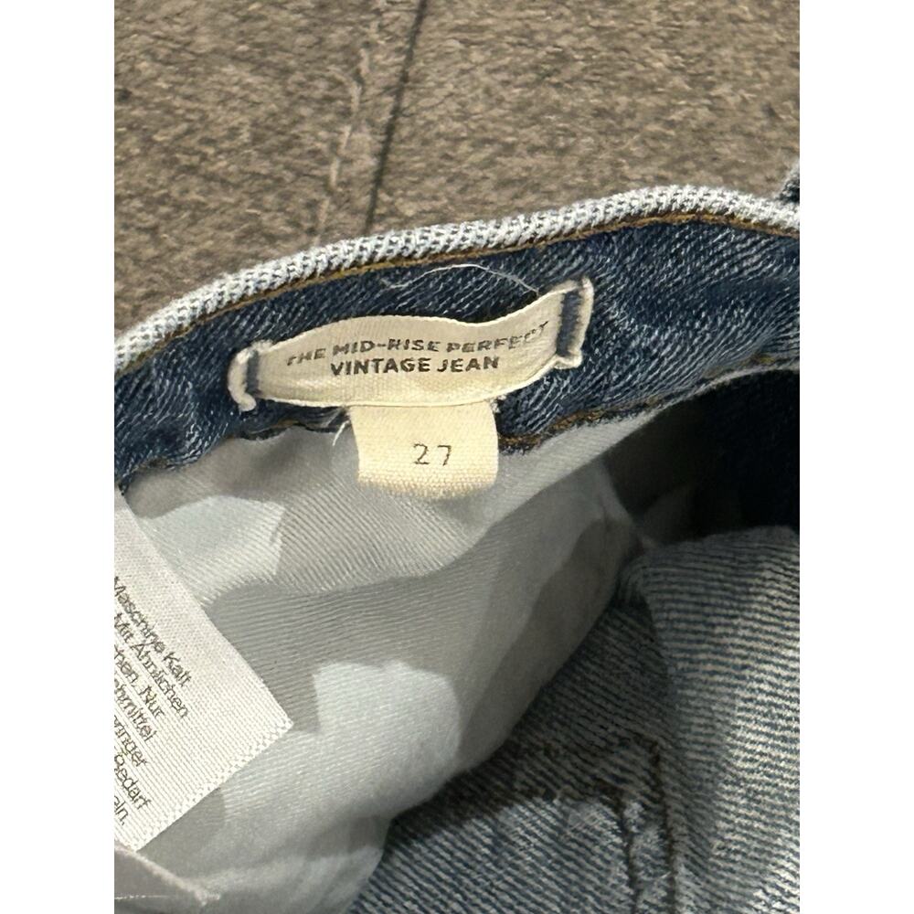 Madewell The Mid-Ride Perfect Vintage Distressed Jeans Women's size 27 - Picture 5 of 5